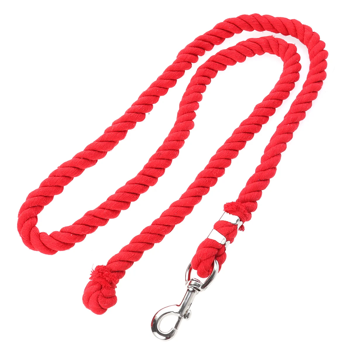

Cotton 2 Stable Rope Metre Strong Stable Rope Red Daily Use Snap Hook Twisted For Equestrian