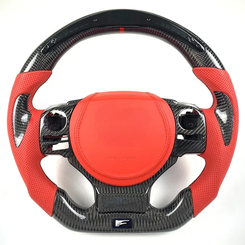 

For Lexu is RCF RX GSFsteering wheel LED display carbon fiber custom decorative cover