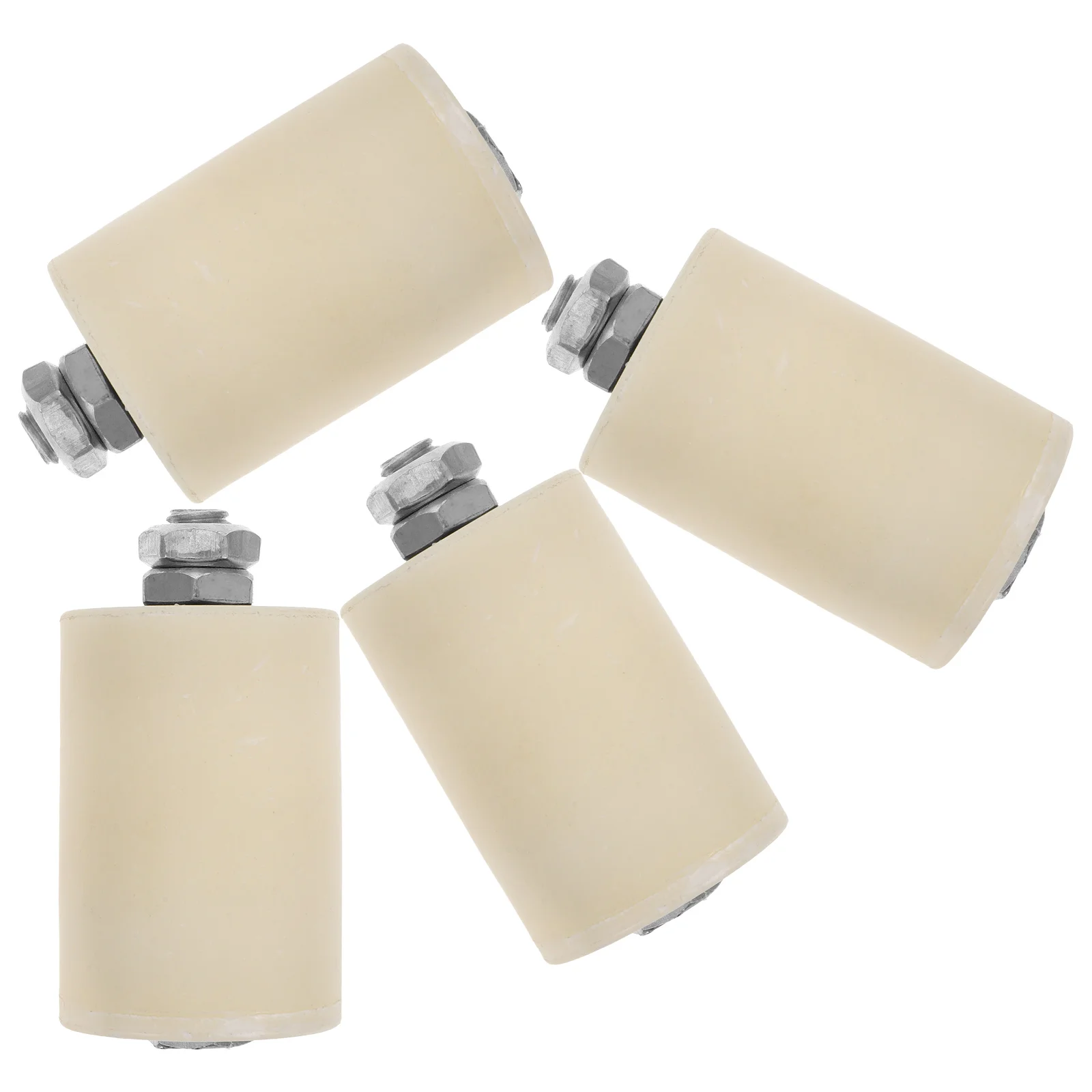 4 Pcs Pulley Door Accessories Sliding Gate Slide Nylon Rollers Bathroom Wheel Guide Fixed