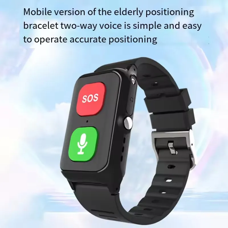 

4G Smart Watch Elderly GPS Location Tracking Position Bracelet With Smart Heart Rate Fashion Temperature Anti Loss Watch