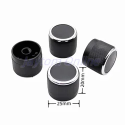 1pc Car Navigation Volume Modification Knobs 25x20mm Plastic Switch Cap 6mm Half D Shaft Car Repair Supplies Replacement Button