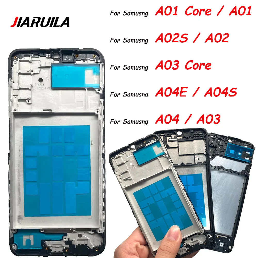 

New Metal Frame Middle Frame For Samsung A01 Core A02 A03S A04 A05S A03 Core A04E Back Battery Cover Rear Housing Middle Frame