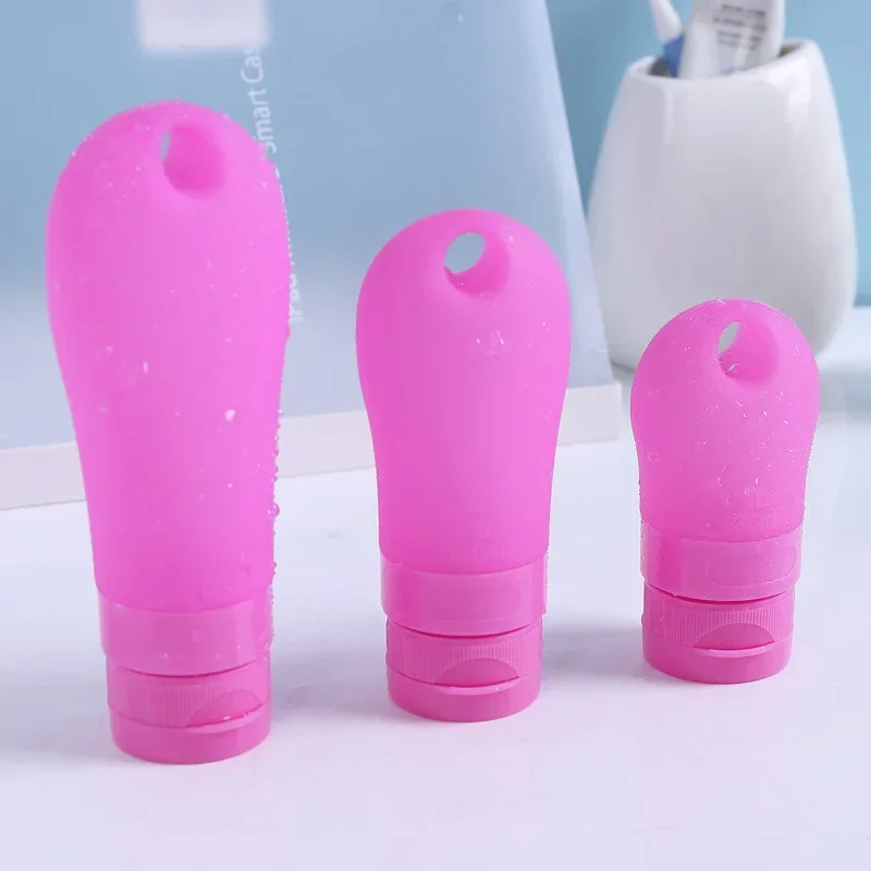 Empty Silicone Travel Packing Press, Usando Buracos Garrafa para Loção, Shampoo, Banho, Pequenos Recipientes de Amostras, 38ml, 60ml, 80ml, 1Pc