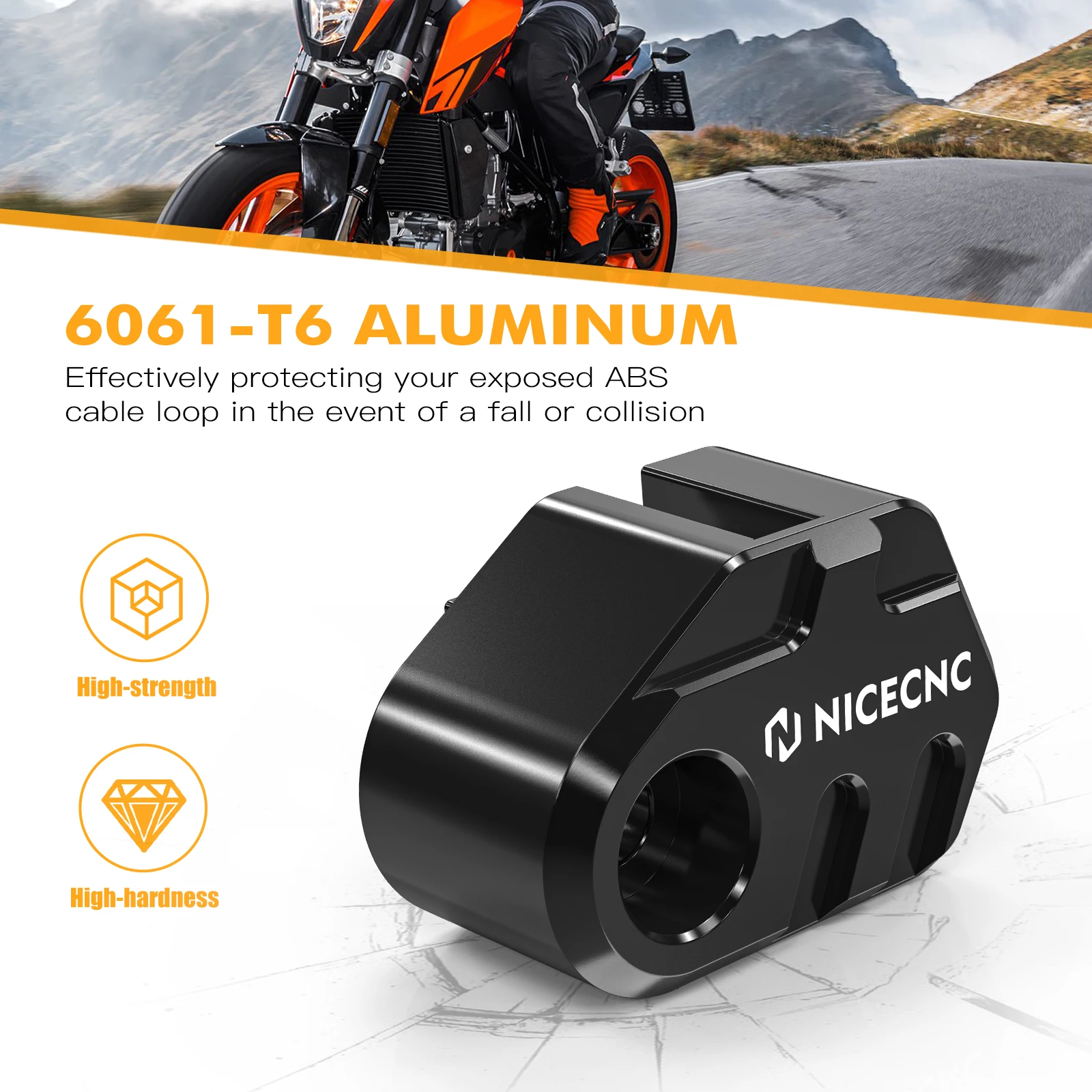 For 2012-2025 KTM 690 SMC R SMC 690 R 690 SMCR 690 Enduro R Rear ABS Sensor Protector ABS Guard Cover for KTM 690 Duke 2016-2022