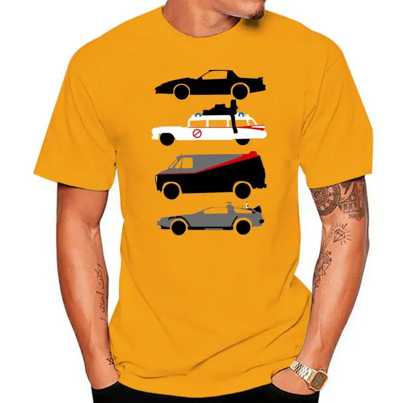 80s Car T-shirt For Men Plus Size Cotton Team Tee Shirt 4XL 5XL 6XL Camiseta