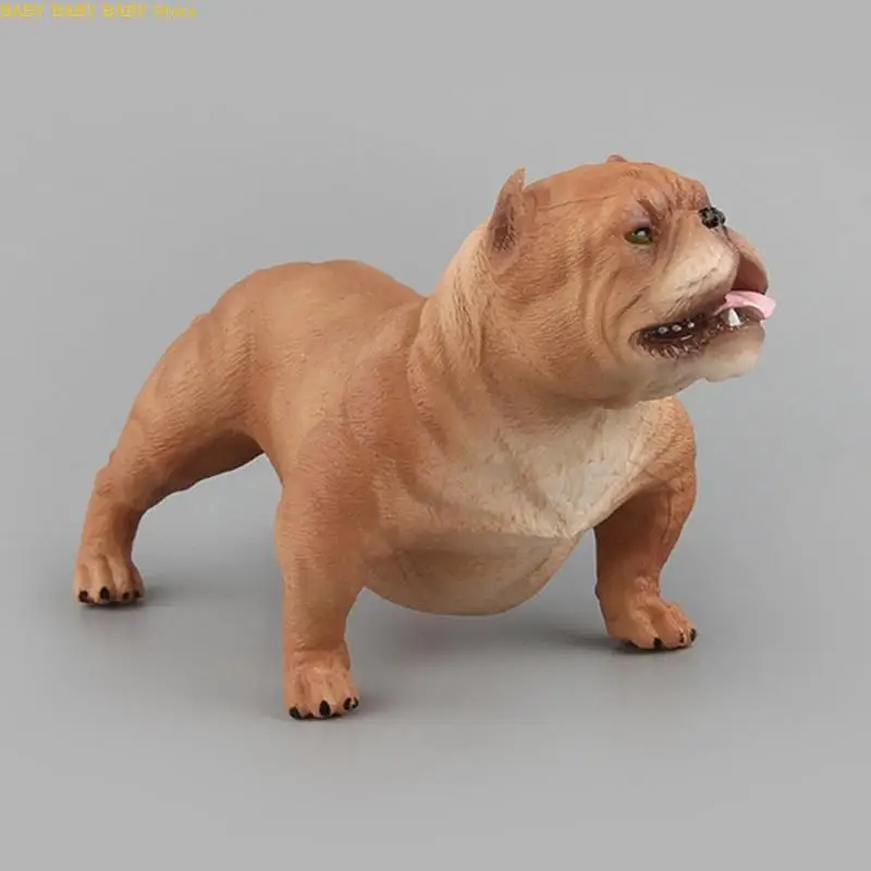 Q81A 4/5 cala realistyczne figurki psów imitacja zwierzęcia interaktywna realistyczna figurka zabawkowa miniaturowa statua Hobby