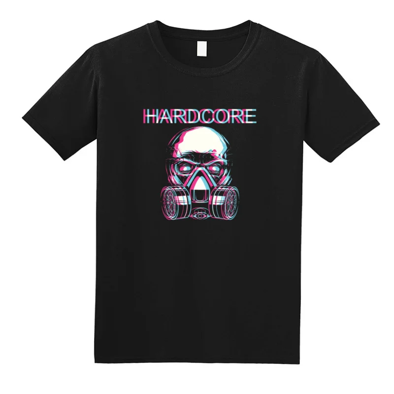 Vaporwave Neon Skull Techno Hipster T Shirts Aesthetic Skull Watercolor Rainbow Space Skull Funny Tshirt for Men Camisa