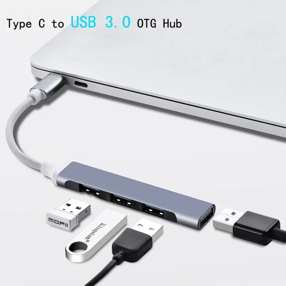 

Type C 3.1 OTG Cable 4 USB C Male To USB 3.0 Female Hub Adapter For phones Smart Phones Docking Station