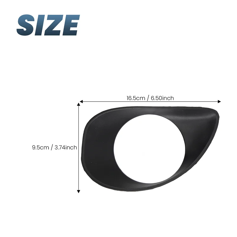 

A04E-Car Front Bumper With Holes Fog Lamp Shade For Toyota Yaris 2-Door Hatchback 2007-2013