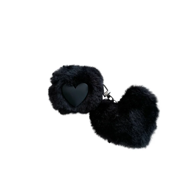 シンプルなぬいぐるみハート型Appleイヤホンケース Apple AirPods3/4対応 ソリッドカラー 落下防止PRO2/PRO3対応