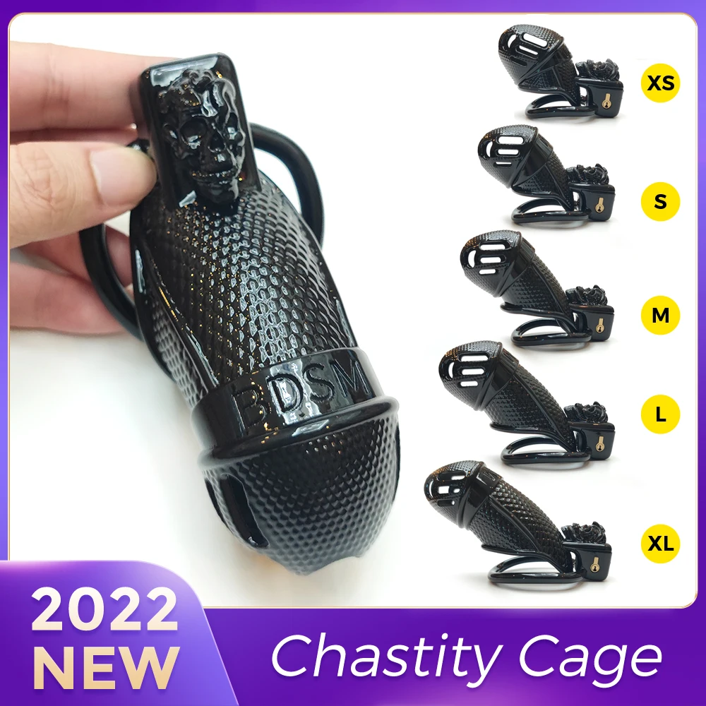 

Chastity Cage Black BDSM Snake Sissy Slave Device Male Bondage Cock Cage Penis Ring Adult Gay Ladyboy Shemale Sex Toys for Men