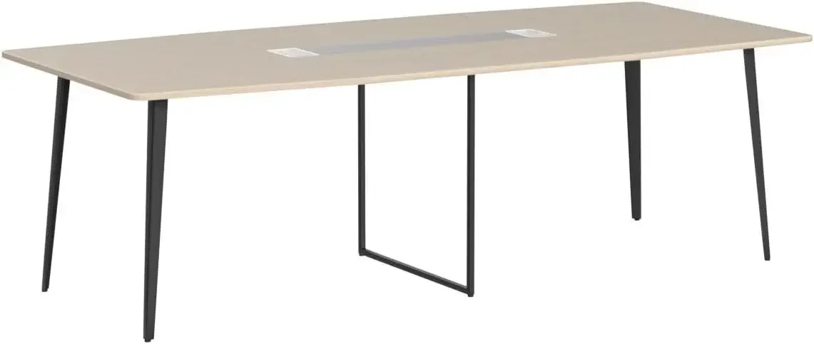 Conference Table,94.49" L x 47.24" W x 29.53" H Meeting Seminar Table with Grommet,Large Boat Shaped Computer Desk,Board desk