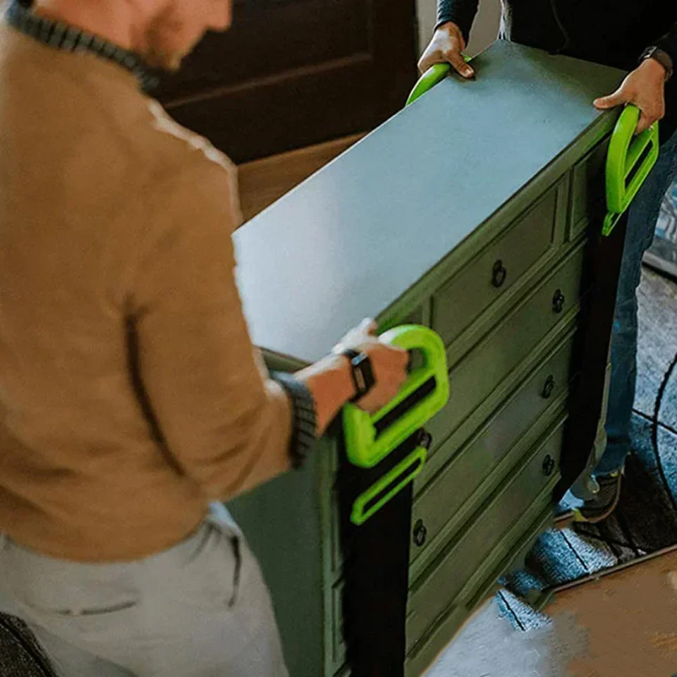 Imagem -05 - Movendo Correias de Elevação Cinto Correias com Alça Objeto Pesado para Eletrodomésticos Móveis Suport 600lbs Ajustável