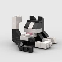 Animal Series 62Pcs MOC Bricks Cat Figires DIY Building Blocks Kids Education Toys For Children Birthday Gift 4