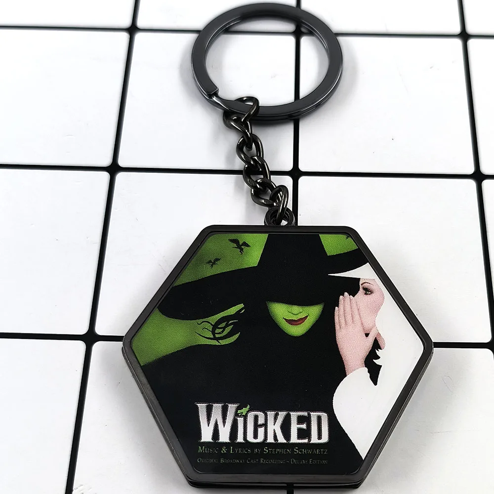 Böser klassischer Musik-Drama-Magnetspiegel, kreativer doppelseitiger Fantasy-Muster, peripherer Schlüsselanhänger, Taschendekoration, Anhänger