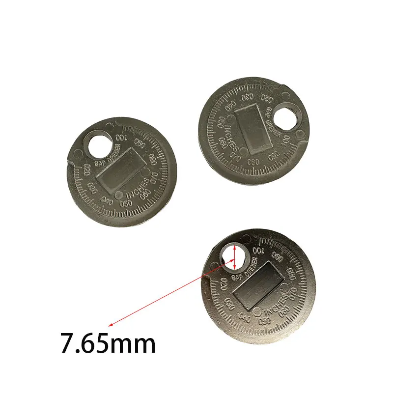 1pc coin type 0.6-2.4mm spark plug meter diameter measuring tool Range Spark plug gap meter measuring tool