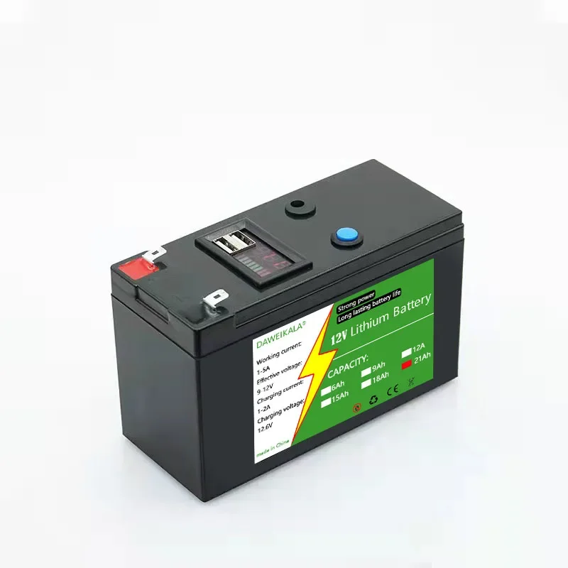 12V 21Ah 18650 Lithium Battery Pack 3S7P Rechargeable Battery for Solar Energy Electric Vehicle Battery 12.6v 3A Charger