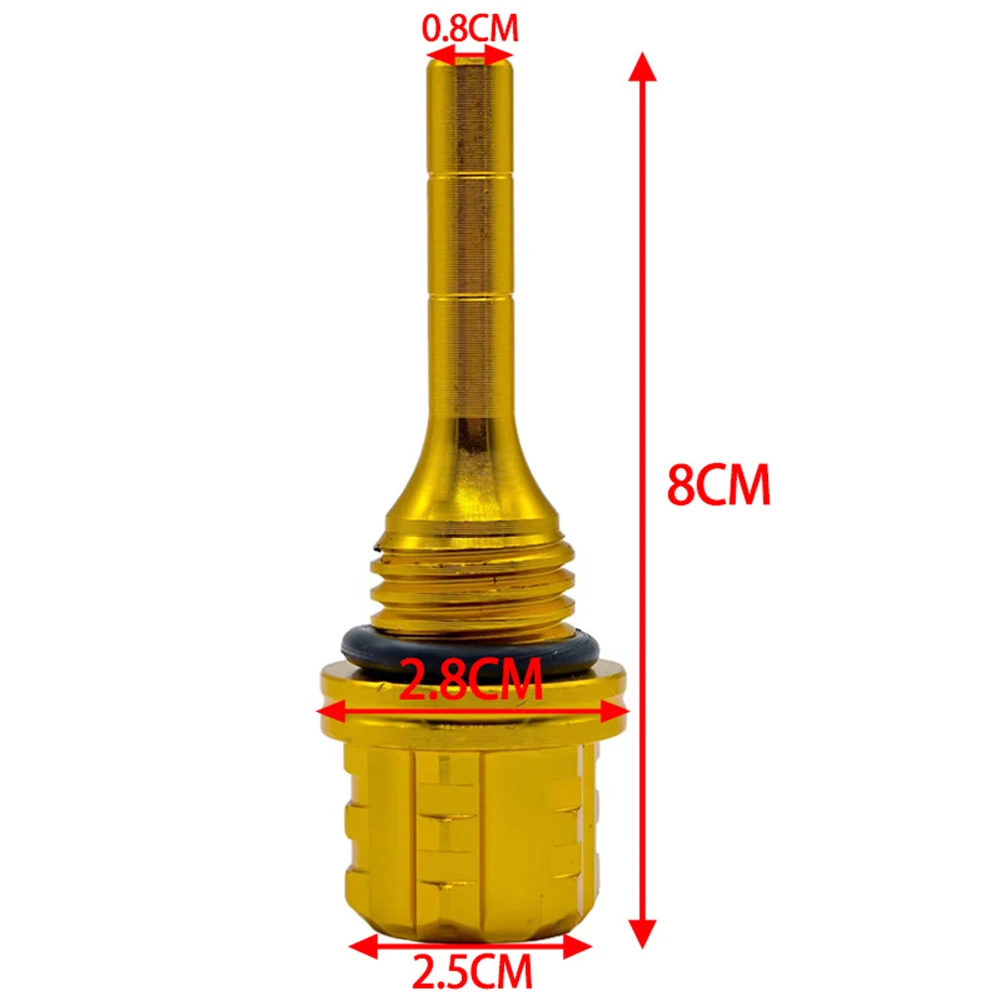 

1 Pc Motorcycle CNC Aluminum Alloy Style Hexagon Plum Blossom Oil Dipstick Motorcycle Oil Dipstick Oil Drain Dipsticks