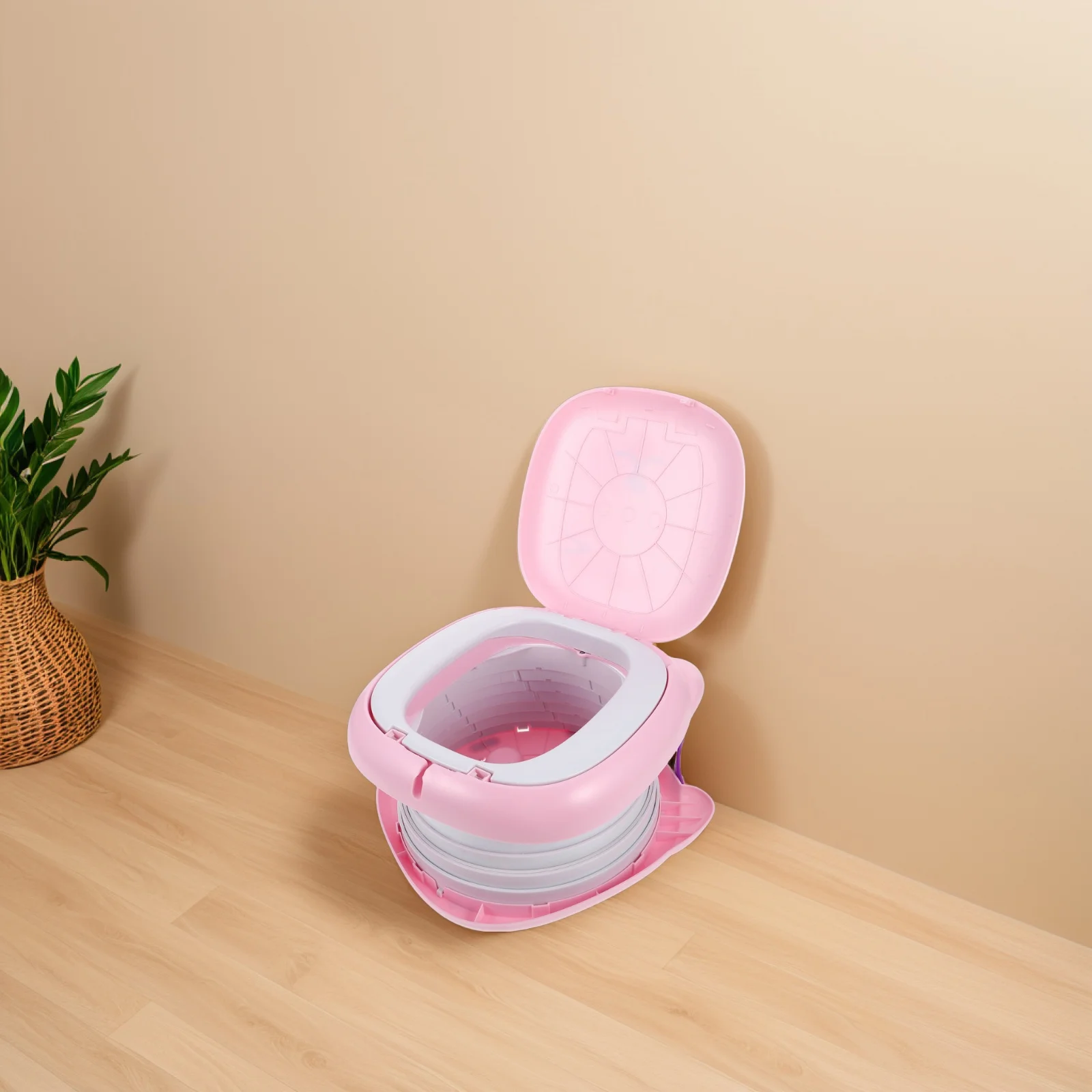 مقعد مرحاض للسفر للأطفال الصغار قابل للطي للتخييم في الهواء الطلق للأطفال كرسي تدريب محمول على المرحاض للسفر