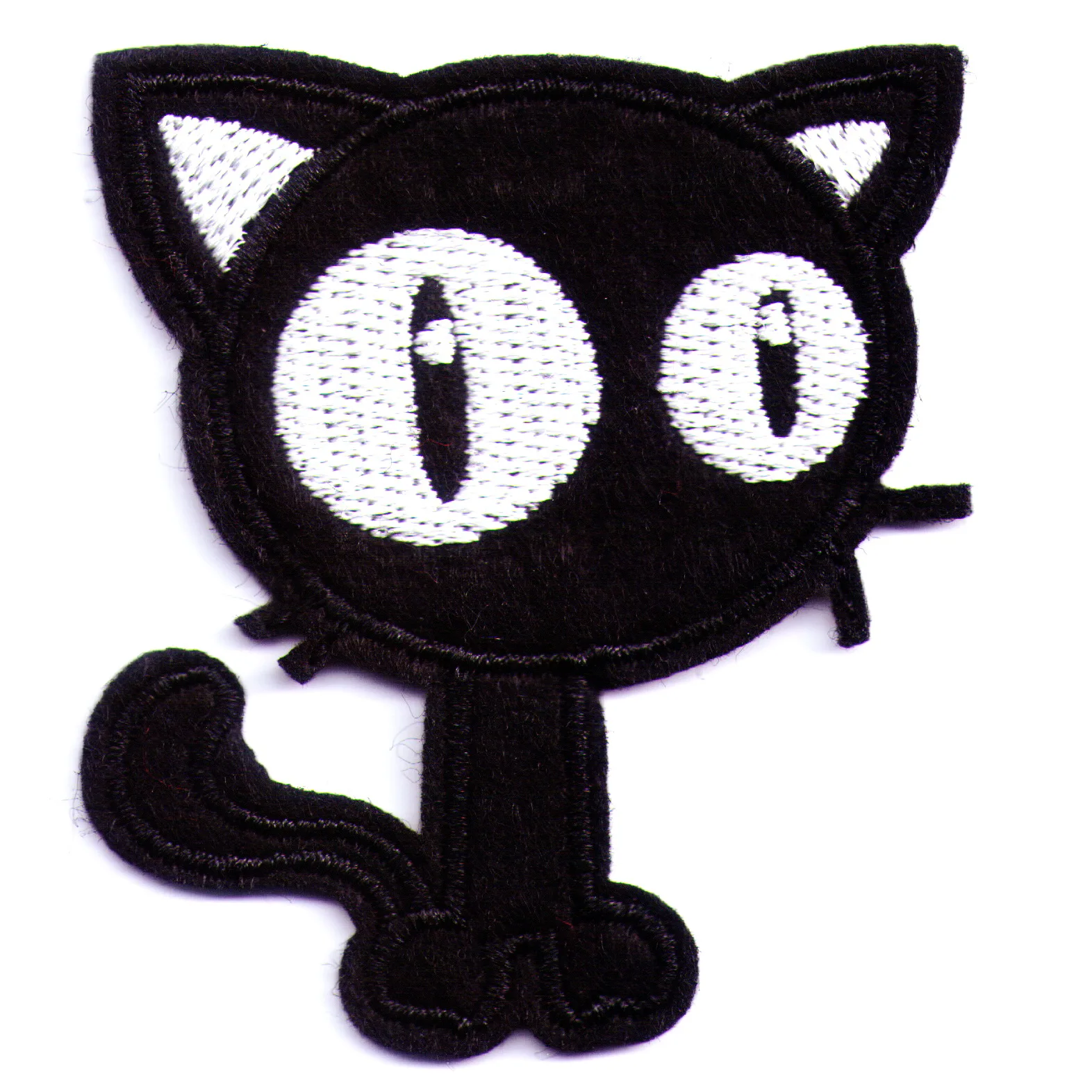 

Dead BLACK CAT Iron On Patch embroidered Cats Kitten Japanese Pets