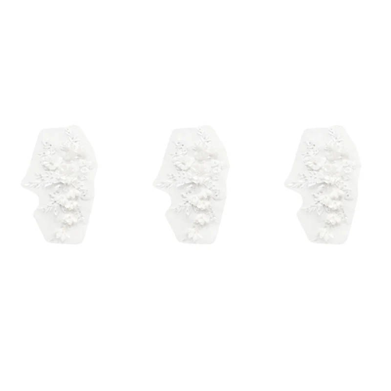 

ASDS-3X бисерное горячее сверление кружева свадебные цветы из бисера вышивка нашивки для одежды свадебный декор «сделай сам» белый