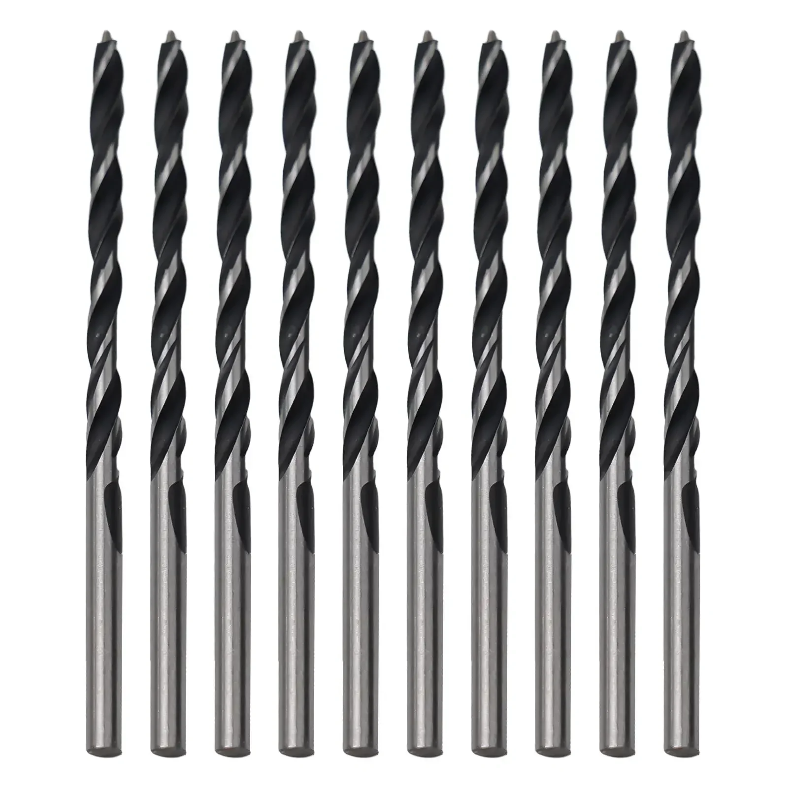 10Pcs/set 58mm Drill Bit Precision Ground Drills High Hardness Wood Drills With Center Point For Woodworking