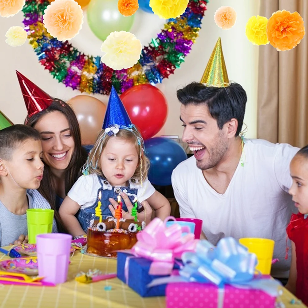 

12Pcs Party Decoration Paper Flowers Artificial Fake Flower Decor for Home Office Festival Floral Arrangement Fake Flowers