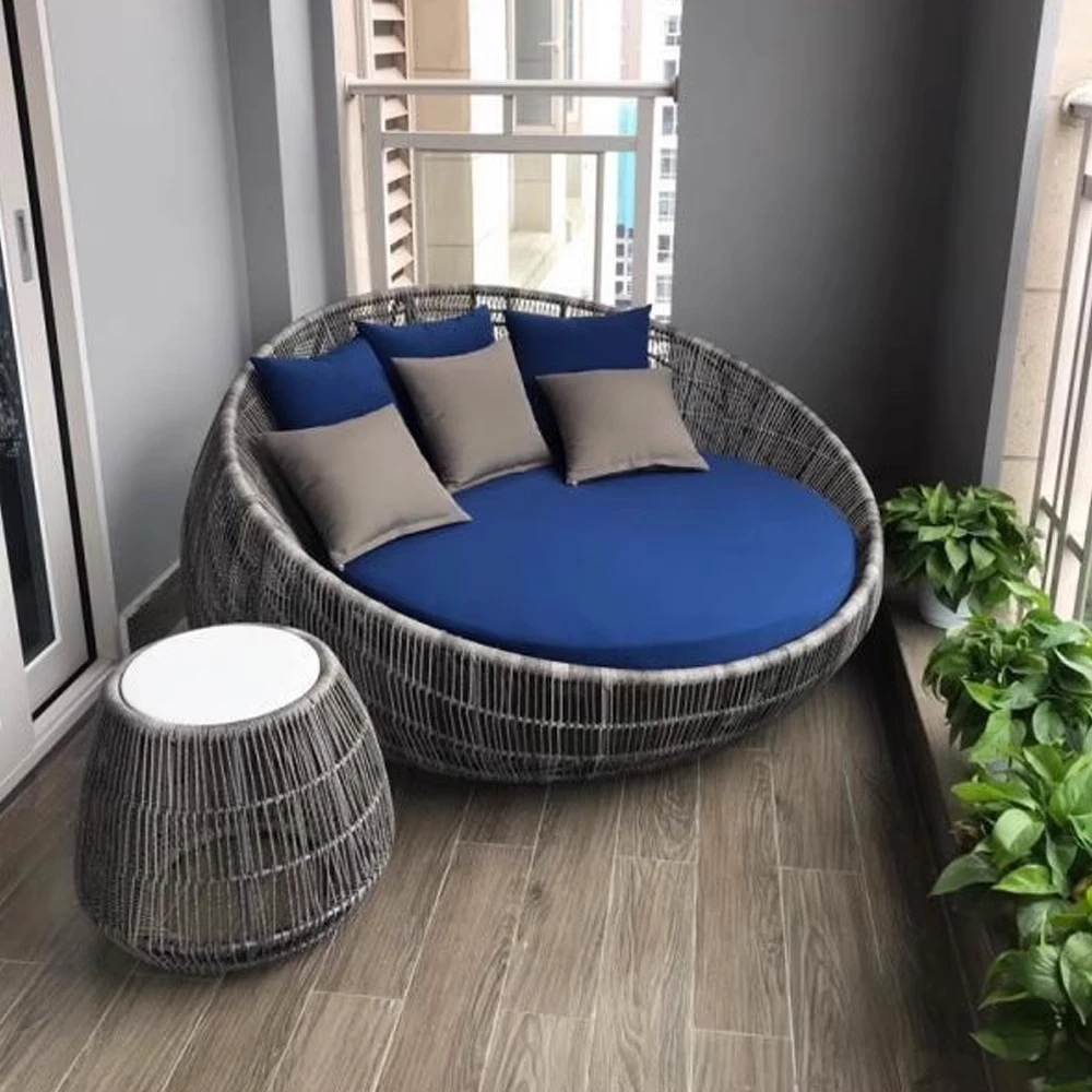 ！@Wholesale Modern Portable Waterproof Rattan Outdoor Furniture Set Bird's Nest Bed Lounge Chair Sofa Living Room Hotel Villas