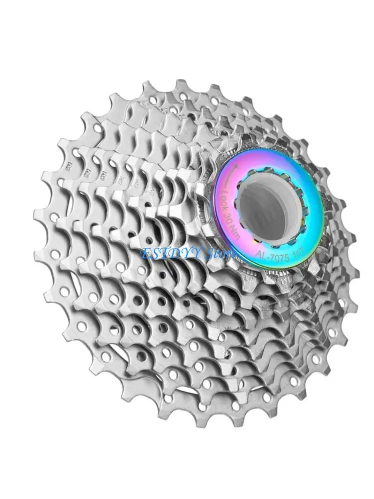 

G6DE Road Bike Cassette Cover Lock Rings 11T Cassette Flywheel Lock Cover Aluminum Alloys Bike Freewheel Lock Rings