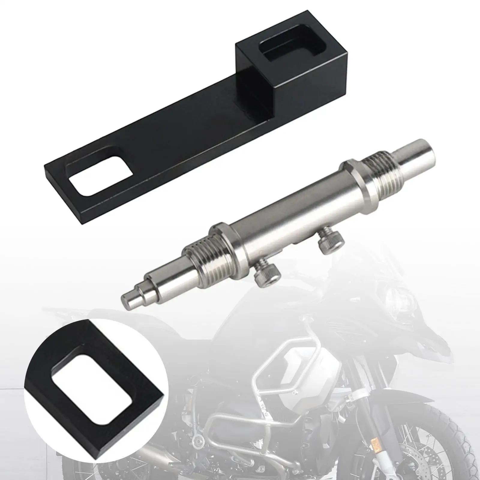 การจัดตําแหน่ง Pin แบบพกพาสแตนเลสเหล็กรถจักรยานยนต์ Alignment Jig เครื่องมือซ่อมรถจักรยานยนต์เครื่องมือสําหรับ BMW R1200GS