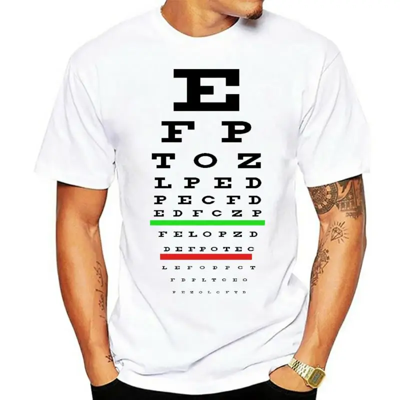 Eye Test Chart Unique Optometry T-shirt