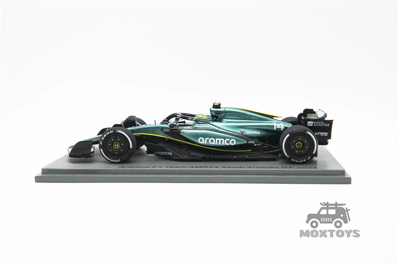 سبارك 1:43 AM Aramco F1 Team AMR24 No.14 المملكة العربية السعودية GP 2024.Fernando Alonso Model Car