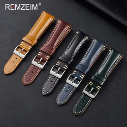 Retro Vintage Leather Watch Band Quick Release Genuine Watch Strap Bracelet 20mm 22mm for Women Men Strap Watch Accessories