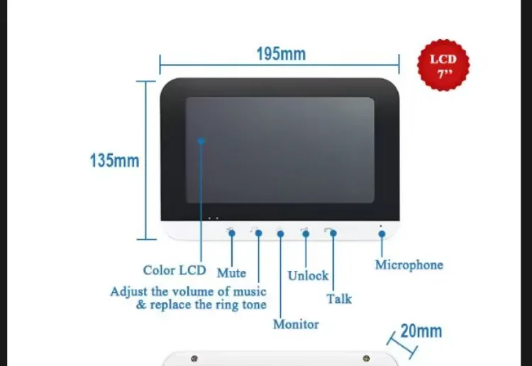 Tuya Video Intercom For Home WIFI Wireless Video Intercom For Apartment Video Doorphone Call 2/3 Floors WIFI Door Bell
