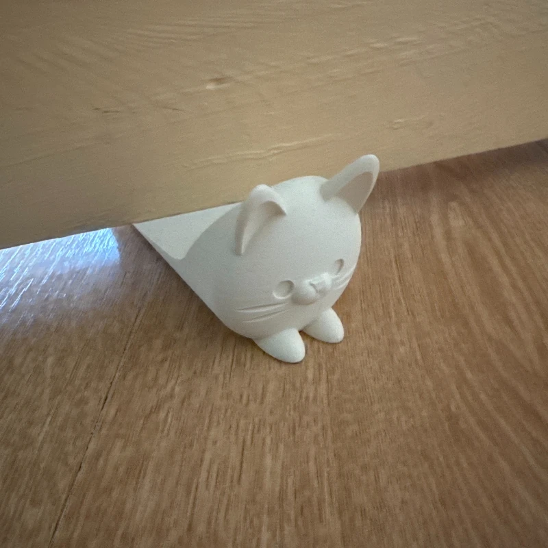 Cute Cat Door Stopper, 3D Printed Door Wedge Stopper for Bottom of Door, Non-Slip Door Holder, Decorative Stop for Bedroom - view 5