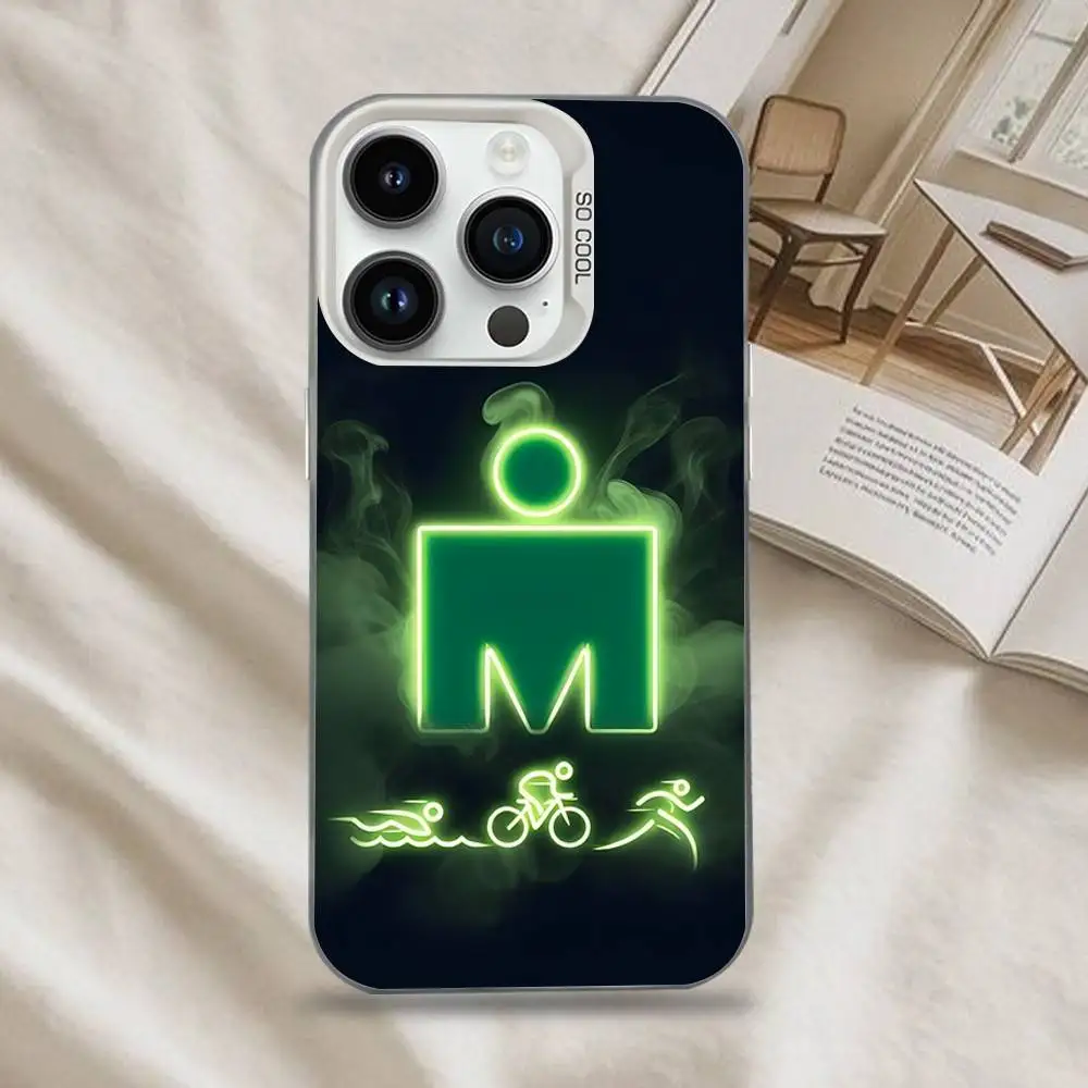 เคสโทรศัพท์ลายไตรกีฬา ว่ายน้ำ ปั่นจักรยาน วิ่ง Tri Life สำหรับ iPhone 16,15,14,13,12,11,Mini,Pro,SE,MAX สีขาวด้าน ป้องกันแรงกระแทก