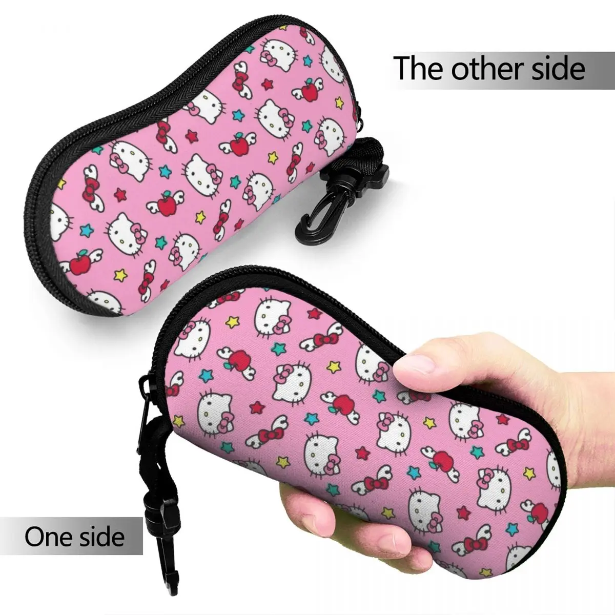 Pink Hello Kitty Cartoon Glasses Case Printing Eyewear Box Print Eyeglasses Box