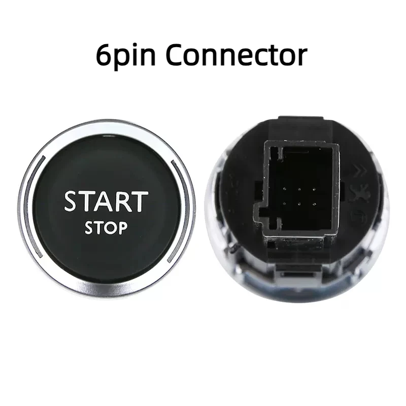 Original 4pin 6Pin Engine Start Stop Switch Button For Peugeot 5.8 3008 2008 Citroen C4 Picasso 2 2011-2018 C4L C5 308