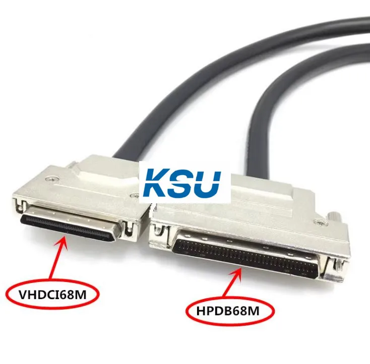 

SCSI Connector cable HPDB68 to VHDCI68 Male cable for Breakout Board Terminal Module For PLC/DIN Rail Installation