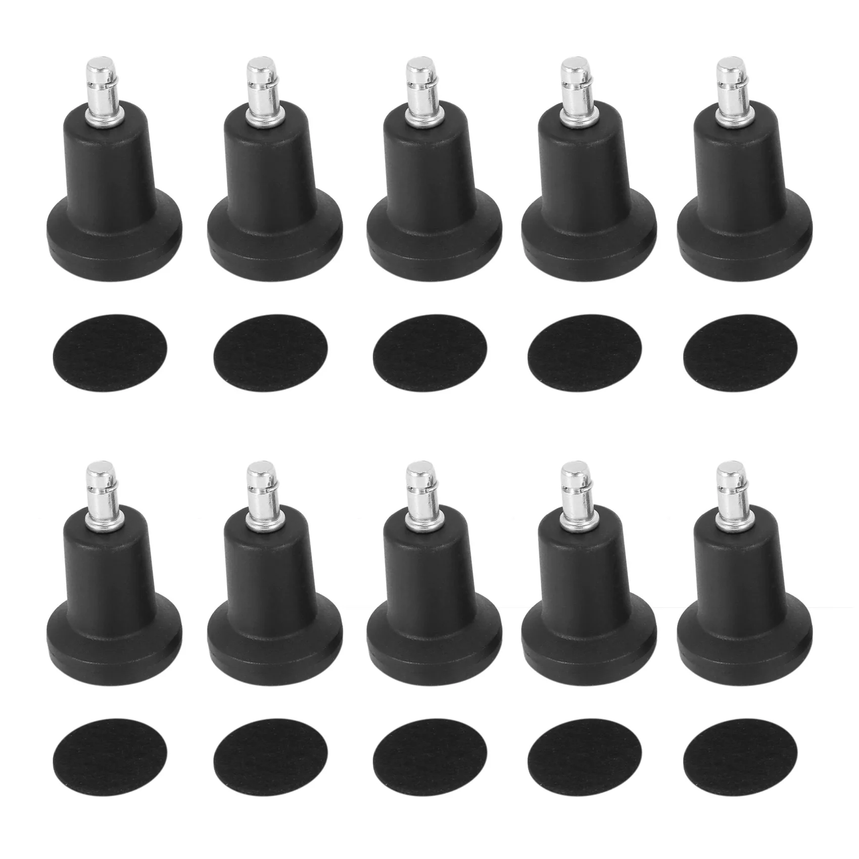 ETRT High Profile Bell Glides Replacement For Office Chair Without Wheels & Bar Stool, Fixed Stationary Caster Glide, 10-Pack