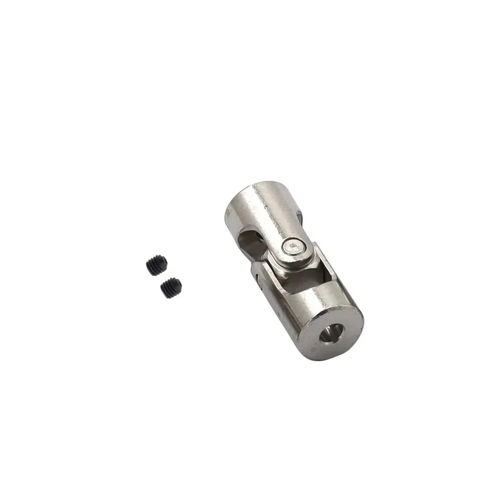 New Metal Cardan Joint 2.3/3/4/5/6/8/10/12mm Universal Motor Connector Multiple Size Silver Shaft Coupler for RC Car Boat