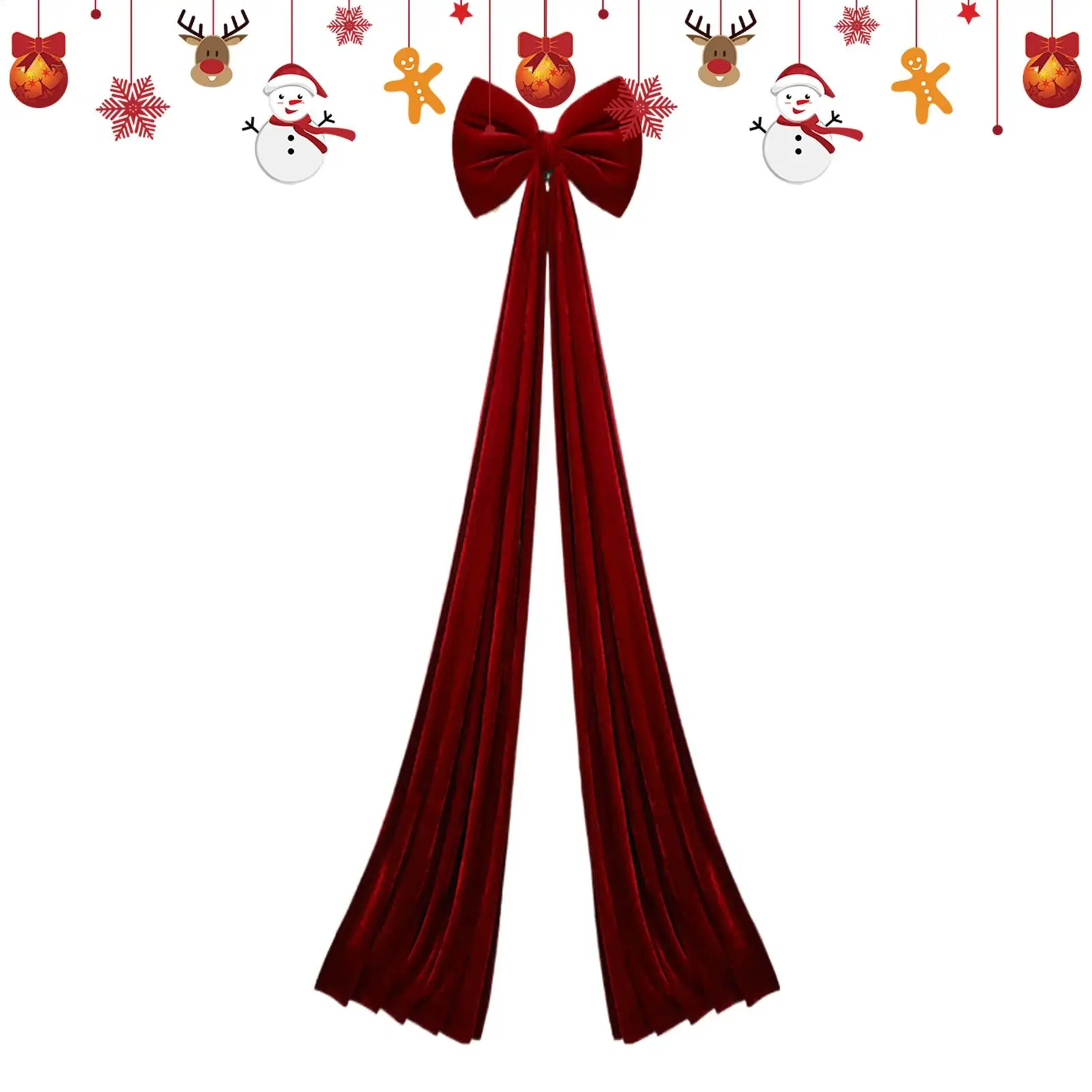 

Extra Large Christmas Bow 6.6 Ft Festive Decorations Christmas Big Velvet Bows Decoration For Home Wall Stairs Fireplace Porch