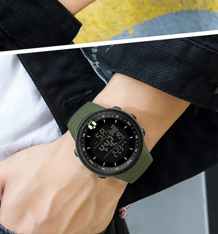 Sanda جديد Herren uhren الرياضة في الهواء الطلق العسكرية Digitaluhr wasserdichte Armbanduhr fazer Herren uhr Relogio Masculino