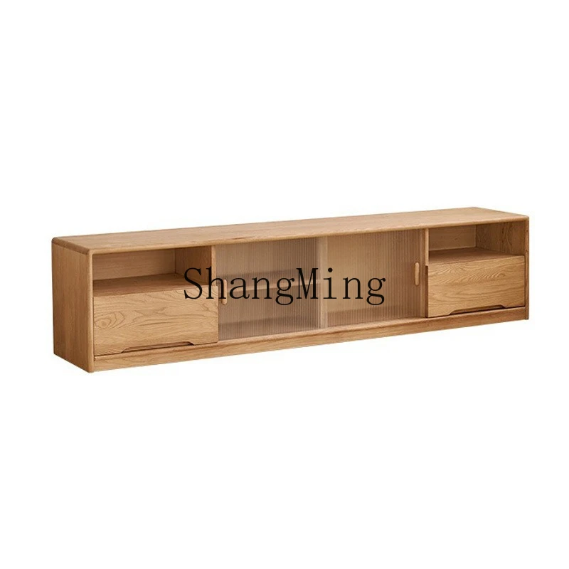 

ZYY floor solid wood TV cabinet living room modern simple storage locker household small apartment floor cabinet