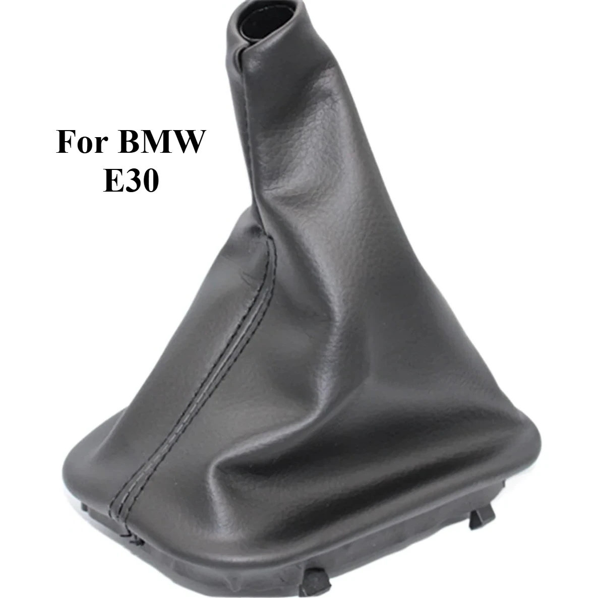 Funda de Piel Negra para Palanca de Cambios de BMW Serie 3 E30 (1984-1992), Cubre Palanca de Cambios de Cuero, 1991 1990 1989 1987 1986 1985
