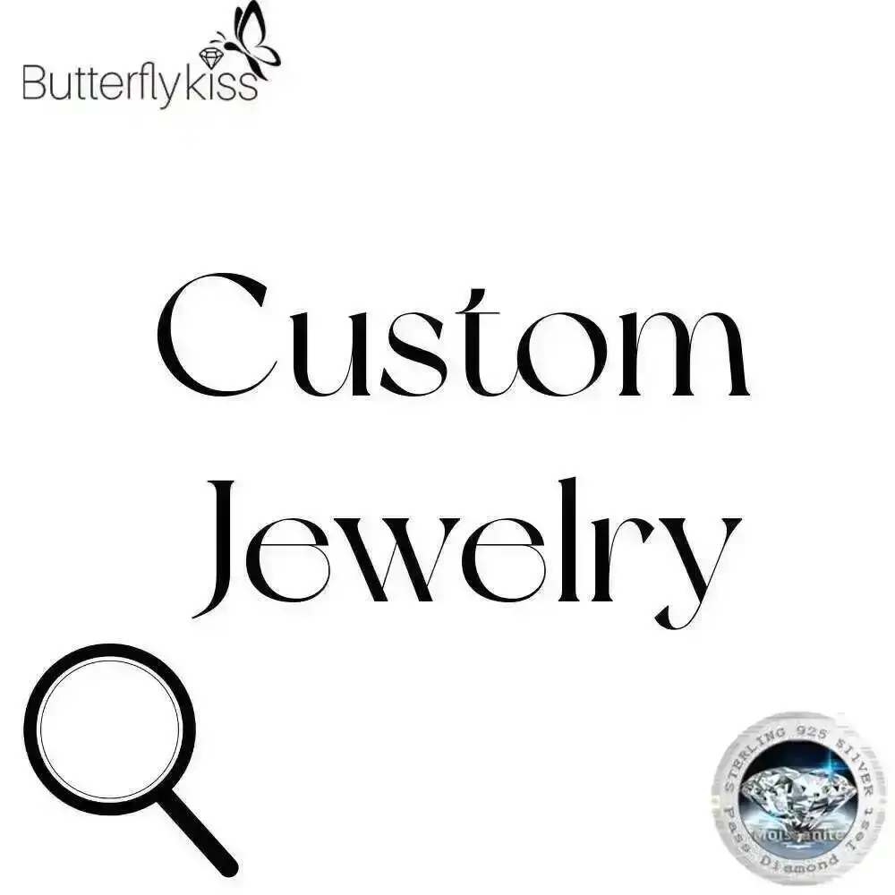

Butterflykis Moissanite earring Custom Jewelry D Color High Quality Pass Diamond Tester With GRA cpw