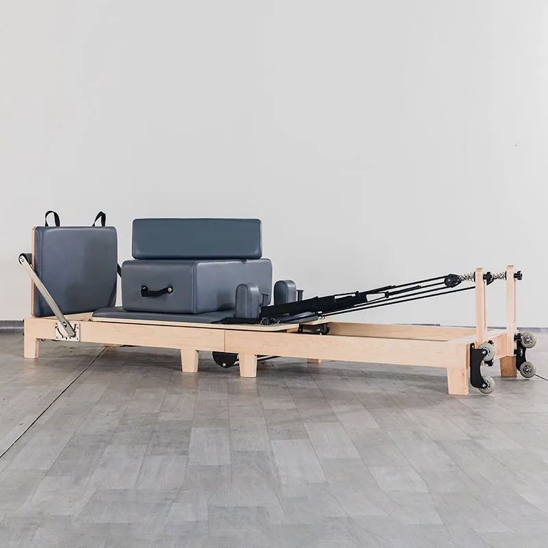 Small Folding Pilates Reformer Equipment Core Yoga Bed Home Fitness Weight Loss Material Pilates Machine