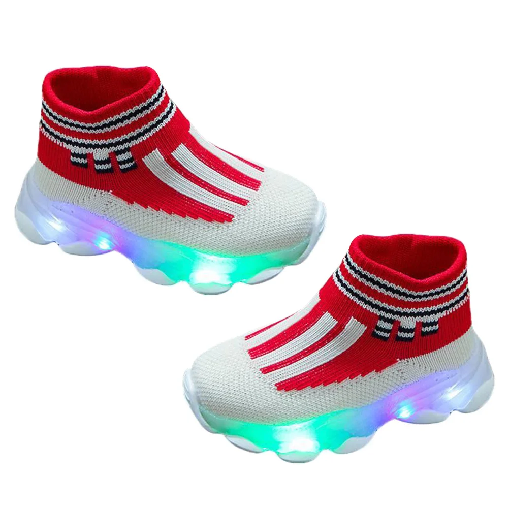 

1Pair Glow in Dark Sneakers Breathable Comfortable for All Weather Types Light Up Shoes Light Up Shoes