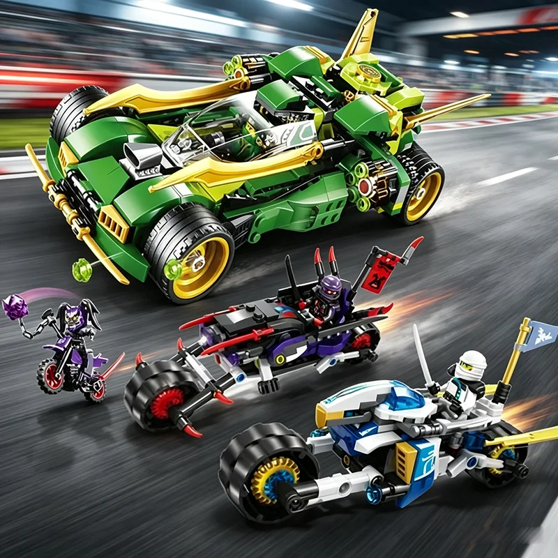Power Tools Lego - 스네이크 재규어 모터바이크 나이트크롤러 빌딩 블록