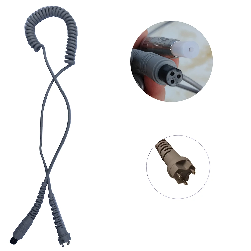 Nail Drill Machine Accessories 2 pcs HandlePiece Cable Polishing Pen Wire Earphone Cord Dental Polishing Spring Wire